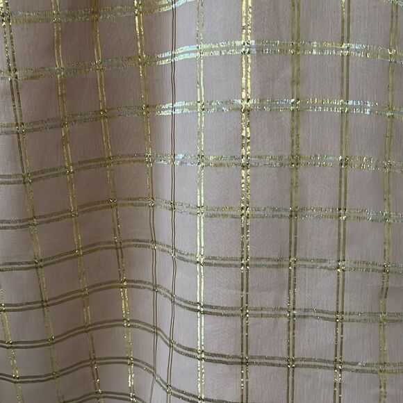 VINEET BAHL (Anthropologie) Sunlight Hours Tank Top, Pink/Gold Plaid, Size S - Picture 3 of 9